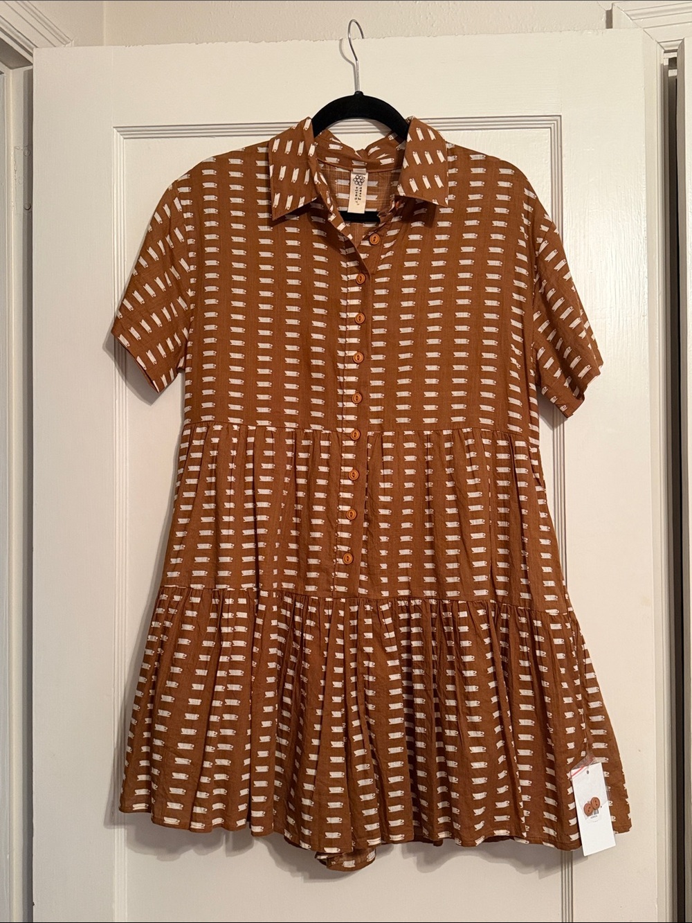 NWT Size S Uncle Frank By Ivy Jane Coffee Print Romper